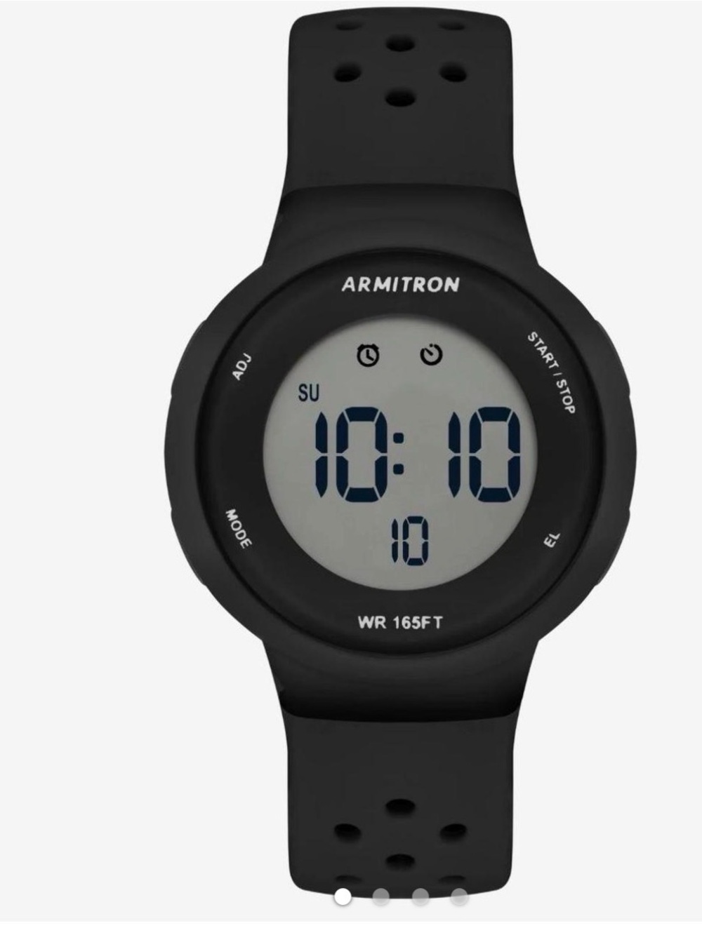 Armitron Black Digital Round LCD Sport Watch